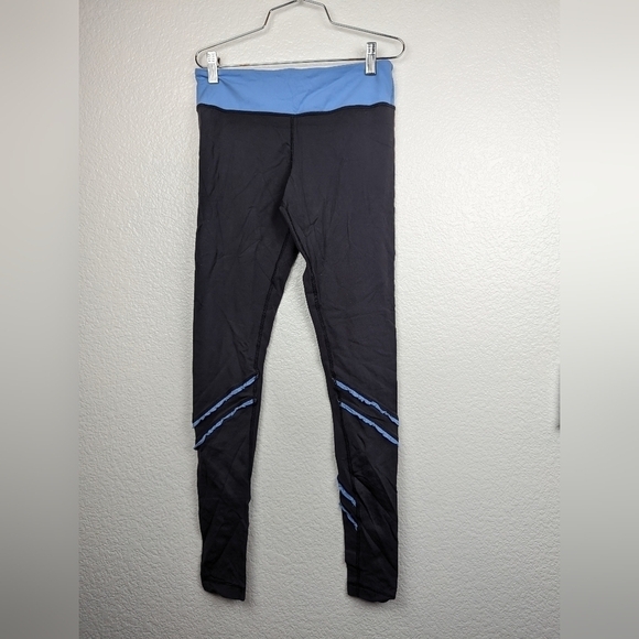 Lululemon Blue Gray Ruffle Leggings size 8 - Picture 1 of 3